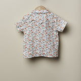 Wedoble - Short sleeve shirt with floral pattern