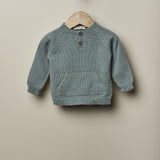 Wedoble - Long-sleeved cotton knit sweater