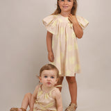 Vestido Lemon big dots de menina com bolas (Knot)