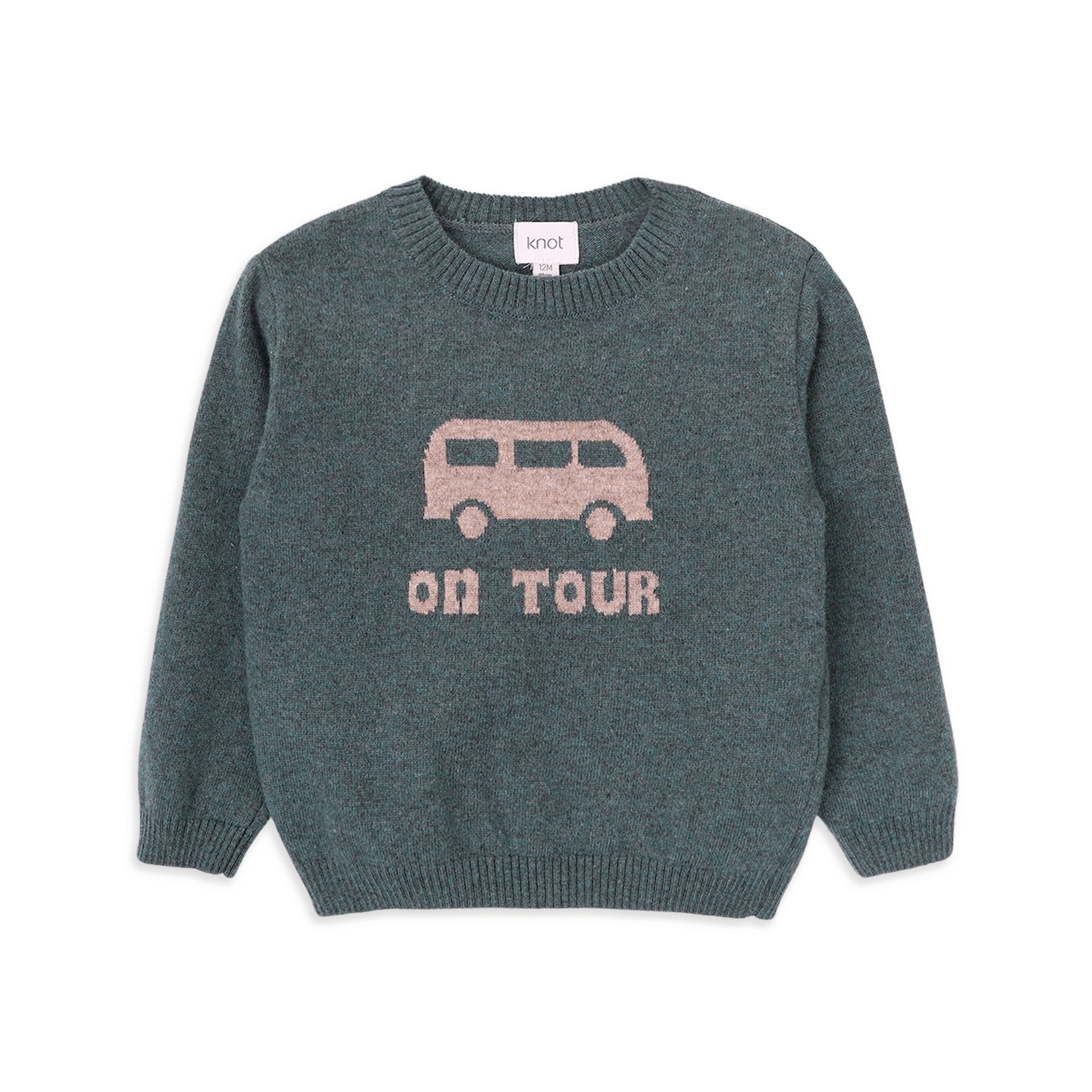 Knot - ON TOUR TRICOT SWEATER Oil Blue