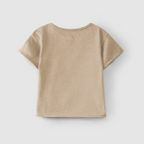 Snug - T-shirt lisa com bolso (Toupeira)