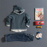Grace Baby And Child - Duck Blue STRIPES Sweater
